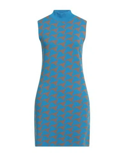 Kaos Jeans Woman Mini Dress Light Blue Size S Viscose, Polyester