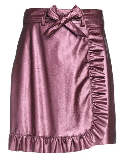Kaos Jeans Mini Skirts In Red