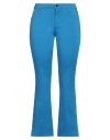 Kaos Jeans Woman Pants Azure Size 28 Cotton, Elastane In Blue