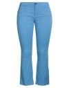Kaos Jeans Woman Pants Azure Size 32 Cotton, Elastane In Blue