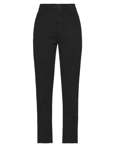 Kaos Jeans Woman Pants Black Size 26 Tencel, Cotton, Elastane In Black