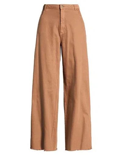 Kaos Jeans Woman Pants Brown Size 8 Cotton
