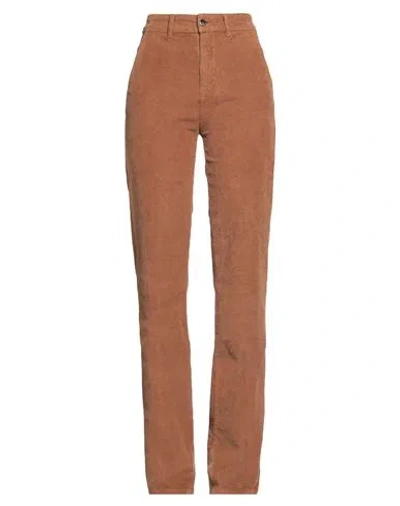Kaos Jeans Woman Pants Camel Size 27 Cotton, Elastane In Beige