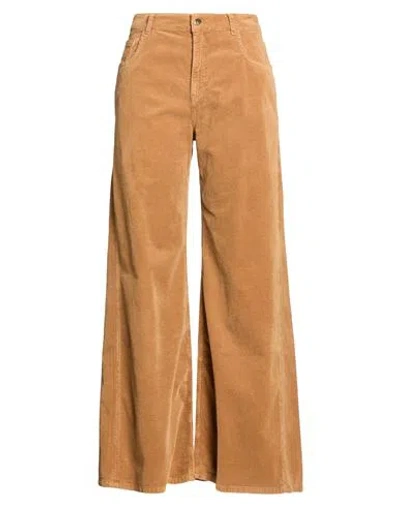 Kaos Jeans Woman Pants Camel Size 30 Cotton, Lyocell, Elastane In Sand