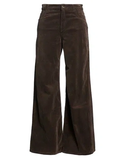 Kaos Jeans Woman Pants Dark Brown Size 30 Cotton, Lyocell, Elastane