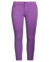 Kaos Jeans Woman Pants Dark Purple Size 32 Cotton, Elastane