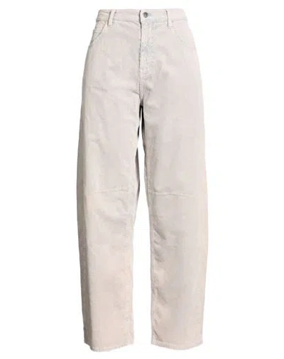 Kaos Jeans Woman Pants Grey Size 25 Cotton, Lyocell, Elastane In Neutral
