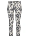 Kaos Jeans Woman Pants Ivory Size 27 Cotton, Elastane In White
