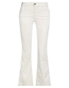 Kaos Jeans Woman Pants Ivory Size 31 Cotton, Polyester, Elastane