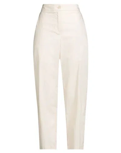 Kaos Jeans Woman Pants Ivory Size 8 Cotton In White