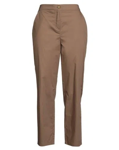 Kaos Jeans Woman Pants Khaki Size 10 Cotton In Brown