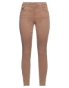 Kaos Jeans Woman Pants Khaki Size 26 Cotton, Tencel, Elastane In Beige