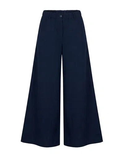 Kaos Jeans Woman Pants Midnight Blue Size 2 Viscose, Linen
