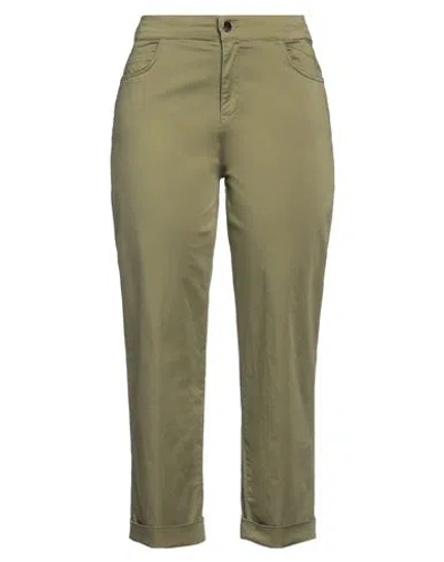 Kaos Jeans Woman Pants Military Green Size 28 Cotton, Elastane