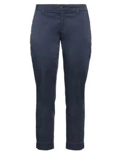 Kaos Jeans Woman Pants Navy Size 31 Cotton, Elastane In Navy Blue