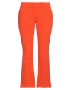 Kaos Jeans Woman Pants Orange Size 26 Cotton, Elastane In Orange