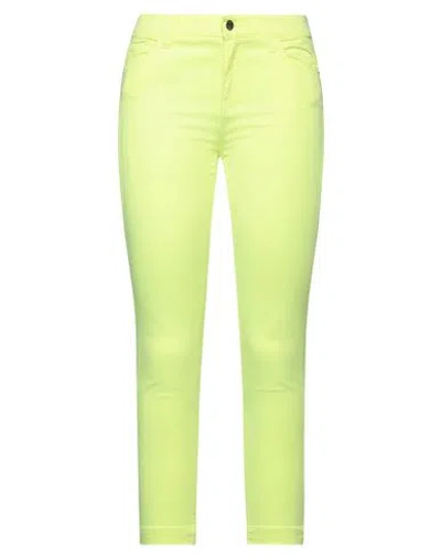 Kaos Jeans Woman Pants Pastel Yellow Size 28 Cotton, Tencel, Elastane