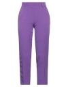 Kaos Jeans Woman Pants Purple Size 4 Polyester, Elastane In Purple
