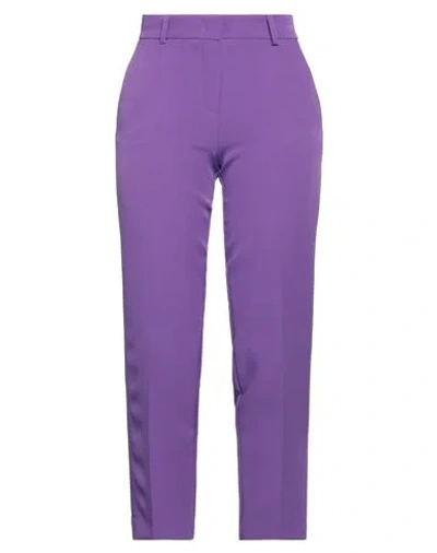 Kaos Jeans Woman Pants Purple Size 4 Polyester, Elastane