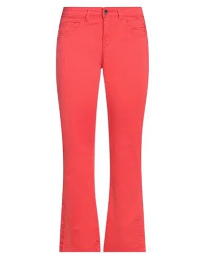 Kaos Jeans Woman Jeans Red Size 28 Cotton, Tencel, Polyester, Elastane