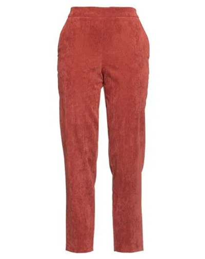 Kaos Jeans Woman Pants Rust Size 8 Polyester, Polyamide, Elastane In Red
