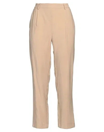 Kaos Jeans Woman Pants Sand Size 10 Viscose, Polyester In Beige