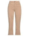 Kaos Jeans Woman Pants Sand Size 29 Cotton, Lyocell, Elastane In Beige