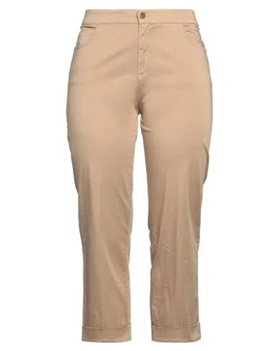 Kaos Jeans Woman Pants Sand Size 32 Cotton, Elastane In Beige