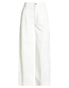 Kaos Jeans Woman Pants White Size 25 Cotton, Elastane In White