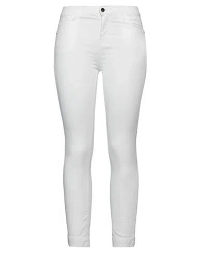 Kaos Jeans Woman Pants White Size 25 Tencel, Cotton, Elastane