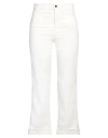 Kaos Jeans Woman Pants White Size 28 Cotton, Lyocell, Elastane