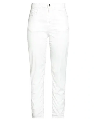 Kaos Jeans Woman Pants White Size 28 Tencel, Cotton, Elastane