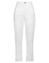 Kaos Jeans Woman Pants White Size 30 Cotton, Elastane In White