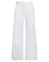 Kaos Jeans Woman Pants White Size 8 Cotton In White