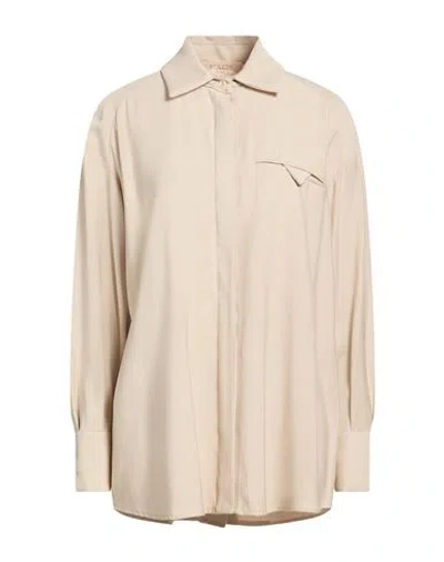 Kaos Jeans Woman Shirt Beige Size S Polyester, Viscose, Elastane In Neutral