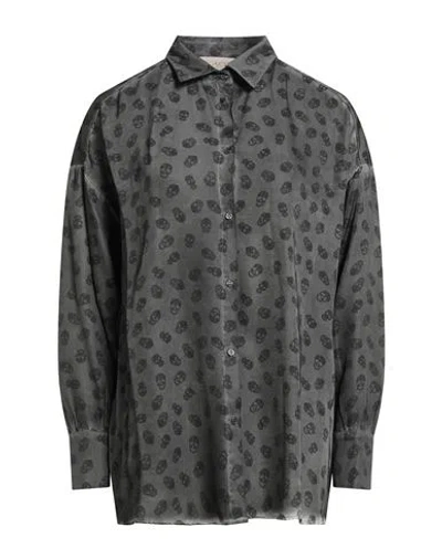 Kaos Jeans Woman Shirt Grey Size 10 Viscose In Black