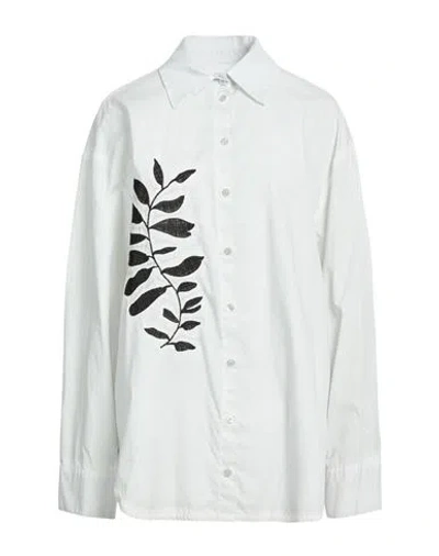 Kaos Jeans Woman Shirt Light Grey Size S Cotton In Multi