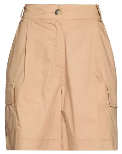 Kaos Jeans Woman Shorts & Bermuda Shorts Camel Size 2 Cotton In Beige