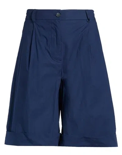 Kaos Jeans Woman Shorts & Bermuda Shorts Navy Size 10 Cotton In Blue