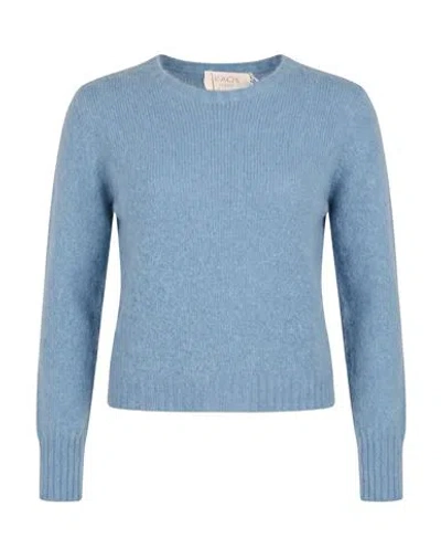 Kaos Jeans Woman Sweater Azure Size Xs Acrylic, Polyamide, Wool, Mohair Wool, Elastane In Blue