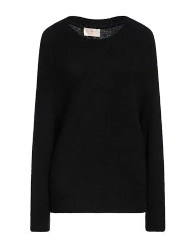 Kaos Jeans Woman Sweater Black Size L Acrylic, Polyamide, Mohair Wool, Wool, Elastane