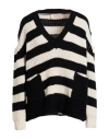Kaos Jeans Woman Sweater Black Size M Acrylic, Viscose, Wool, Alpaca Wool In Black