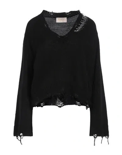Kaos Jeans Woman Sweater Black Size M Acrylic, Wool, Viscose, Alpaca Wool