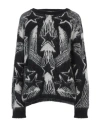 Kaos Jeans Woman Sweater Black Size S Acrylic, Mohair Wool, Polyamide