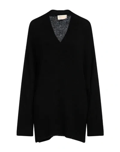 Kaos Jeans Woman Sweater Black Size Xl Acrylic, Polyamide, Mohair Wool, Wool, Elastane