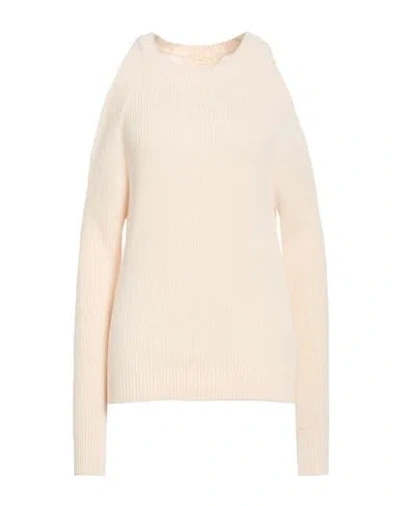 Kaos Jeans Woman Sweater Cream Size L Acrylic, Wool, Viscose, Alpaca Wool In White