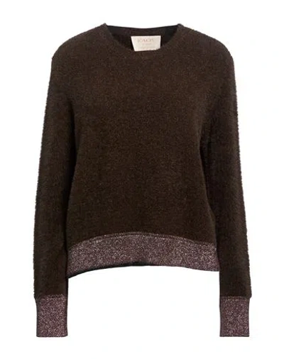 Kaos Jeans Woman Sweater Dark Brown Size M Polyamide, Viscose, Polyester