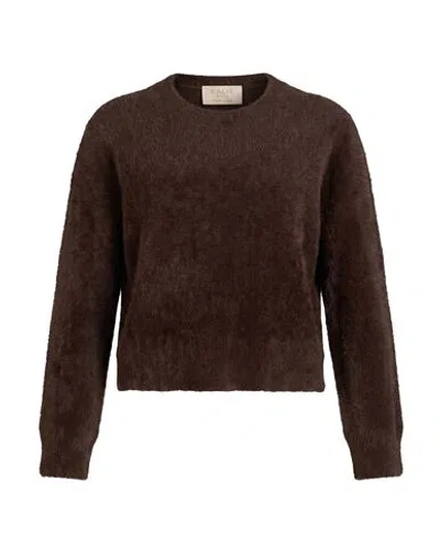 Kaos Jeans Woman Sweater Dark Brown Size Xs Viscose, Polyester, Polyamide