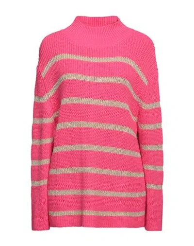 Kaos Jeans Woman Sweater Fuchsia Size S Acrylic, Polyester In Pink