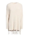Kaos Jeans Woman Sweater Ivory Size S Acrylic, Wool, Polyamide, Alpaca Wool In White